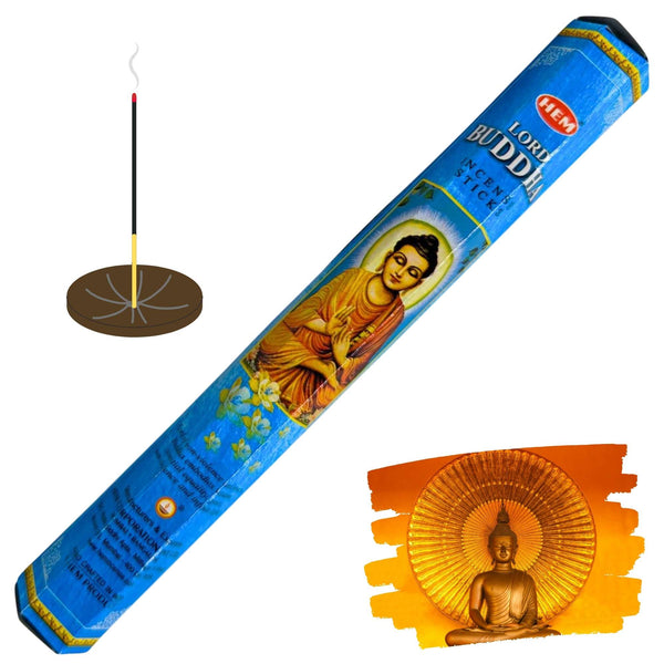 HEM Lord Buddha Räucherstäbchen, 20 Sticks, 23cm, Brenndauer 45min