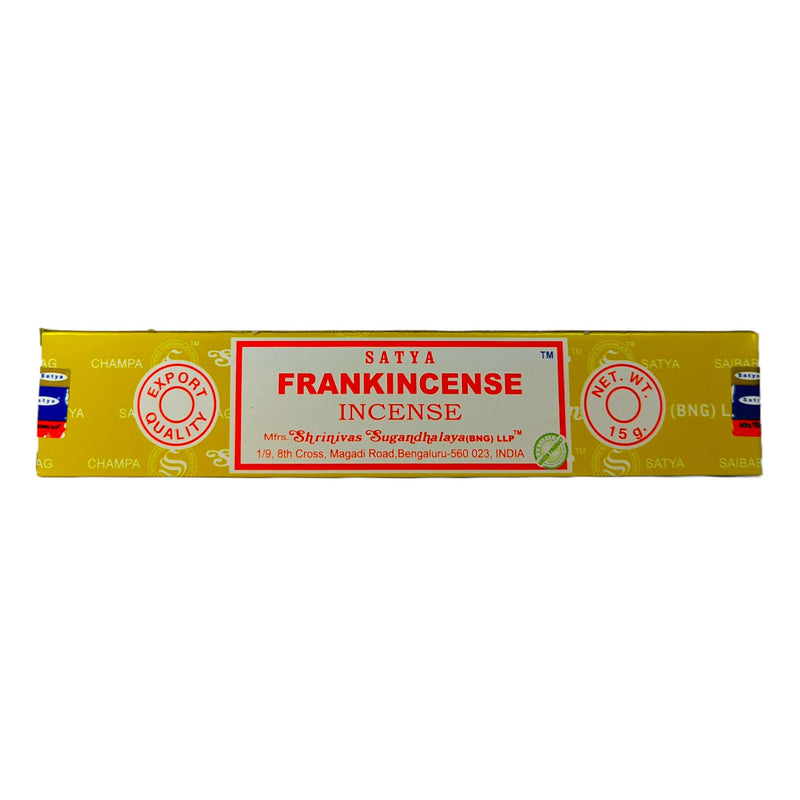 Satya Frankincense, Weihrauch Räucherstäbchen, 12 Sticks, 20cm, Brenndauer 45min