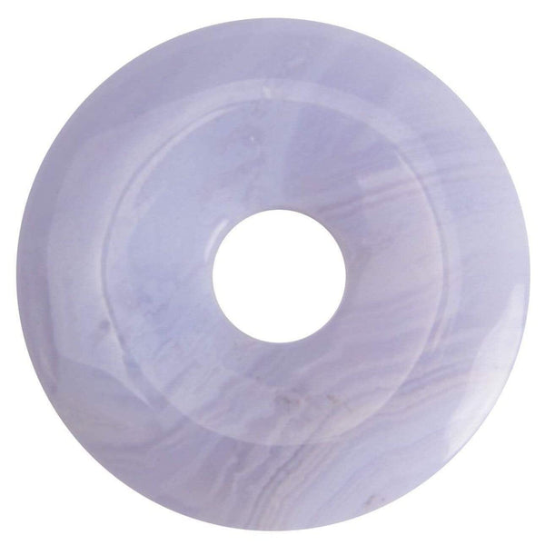 aqasha® Anhänger Chalcedon - Donut für Halskette (3x3 cm)
