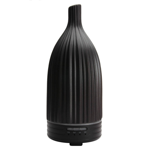 Naturefume Raumduft Diffuser Luftbefeuchter, Keramik schwarz, Kabel (22x9 cm)