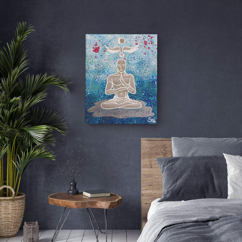 Sonja Ariel von Staden Kunstdruck Kraftbild: Buddha des Friedens - Kunstdruck