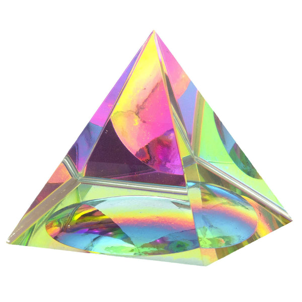 Malkiel Dietrich Deko Kristall Pyramide High Frequency - Regenbogen