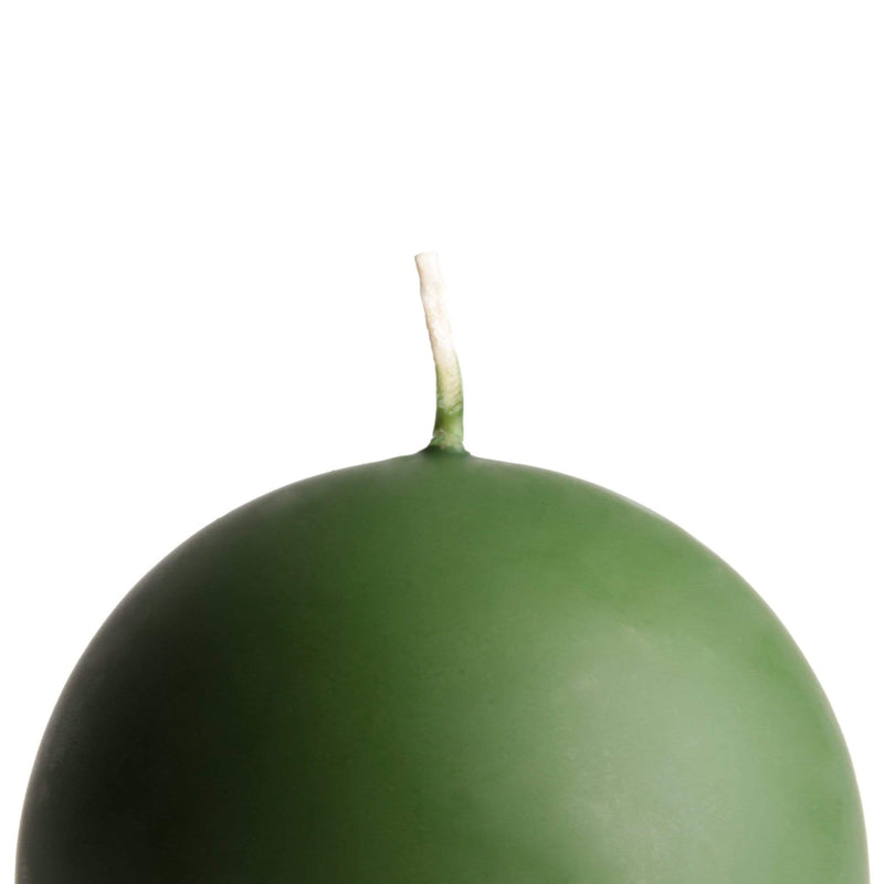 aqasha® Kugelkerze - Paraffin - getaucht - grün (Ø = 8cm)