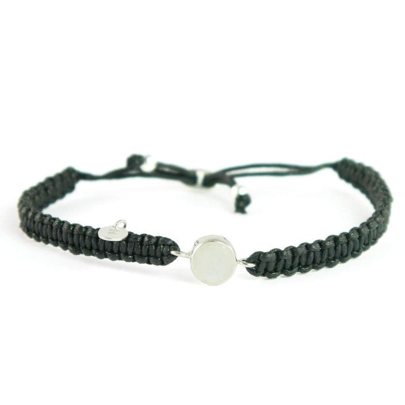 aqasha® Armband Labradorit - Armband - Makramee (0,8 cm)