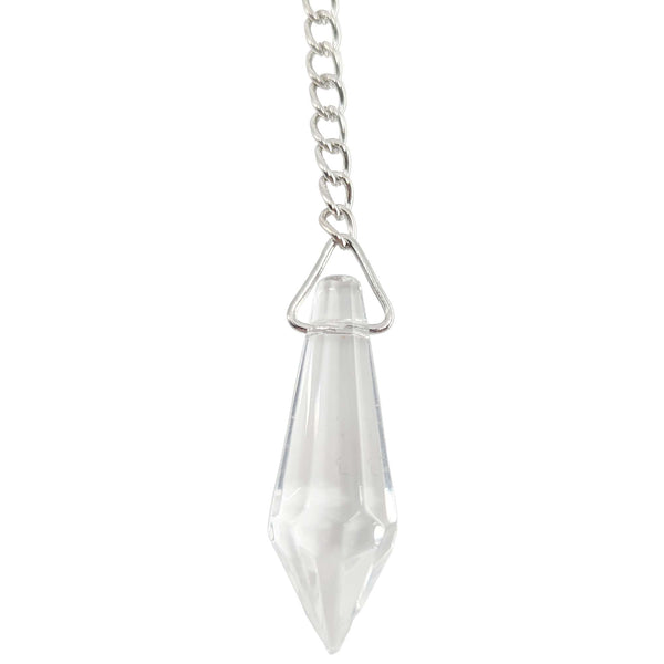 Pendel Glaskristall weiß (3,3 cm)