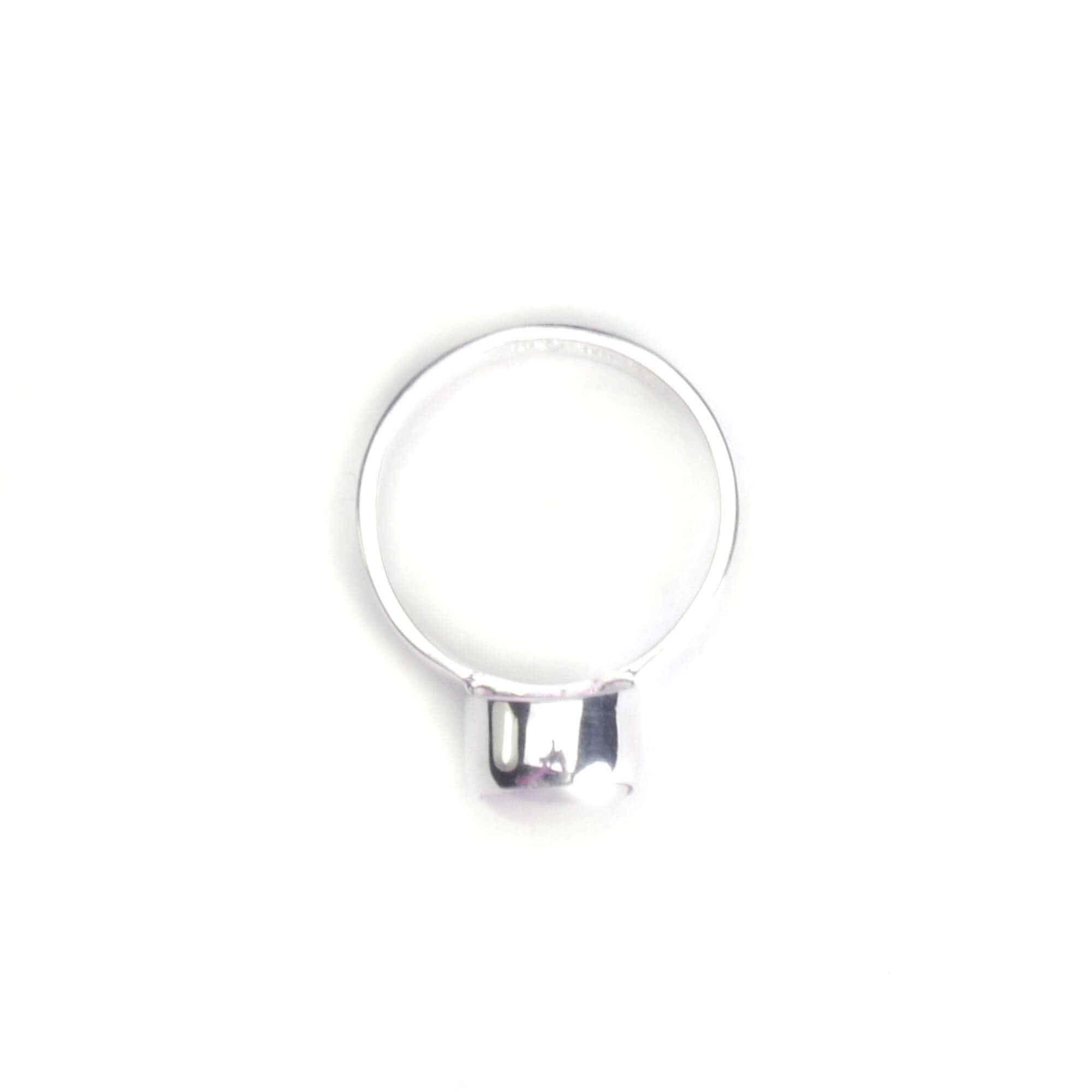 Ring with pearl, sterling 61 silver | aqasha 925, size
