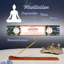 Satya Jasmine Räucherstäbchen, 12 Sticks, 20cm, Brenndauer 45min