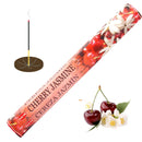 HEM Cherry Jasmine, Kirsche Jasmin Räucherstäbchen, 20 Sticks, 23cm, Brenndauer 40min
