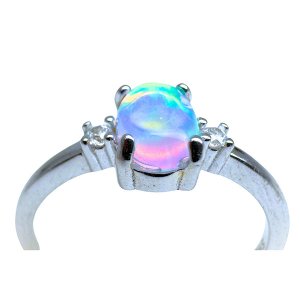 Opal Ring 925 Sterling Silber - Ring des Lichts