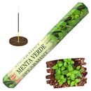HEM Spearmint, Grüne Minze Räucherstäbchen, 20 Sticks, 23cm, Brenndauer 45min