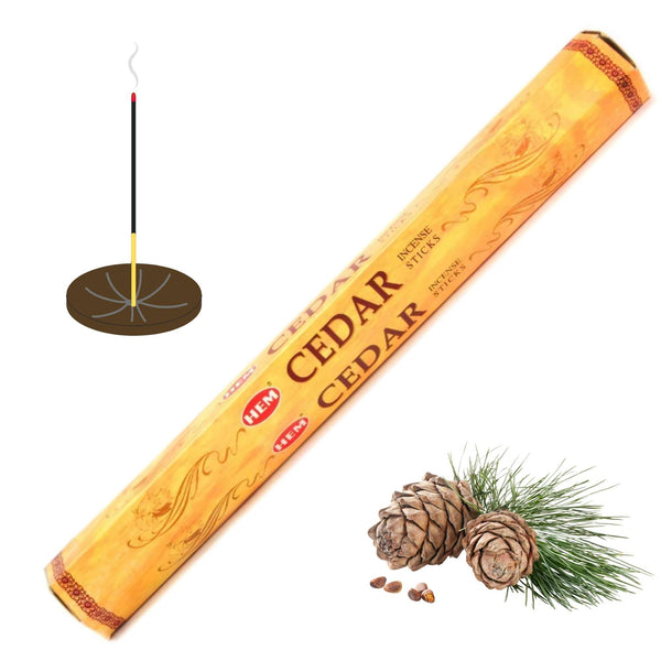 HEM Cedar, Zeder Räucherstäbchen, 20 Sticks, 23cm, Brenndauer 40min