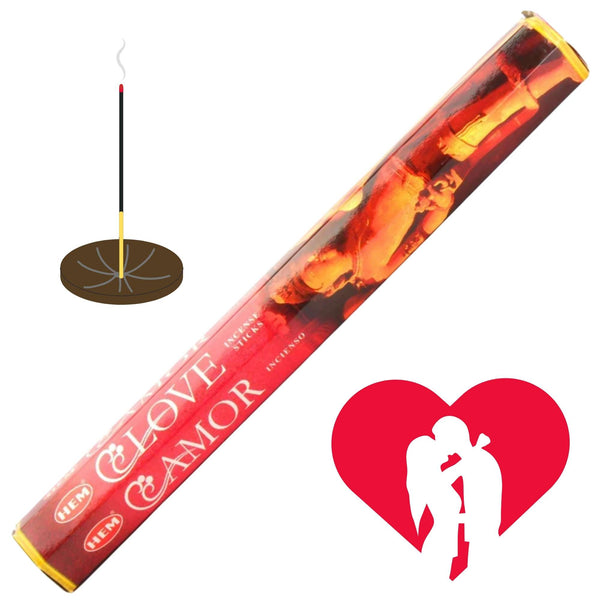 HEM Love, Liebe Räucherstäbchen, 20 Sticks, 23cm, Brenndauer 40min