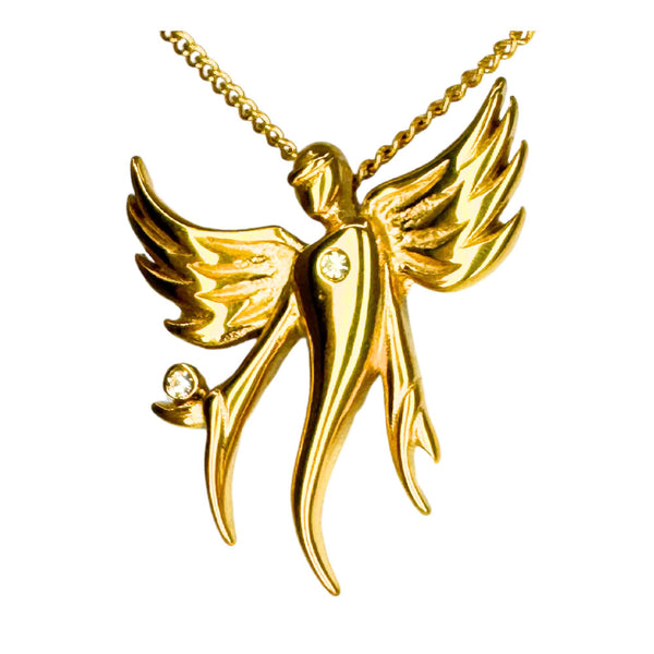 Engel Amulett Anhänger für Halskette, Seelen Engel