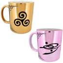 2er Set: Keramik Energietassen: Schutz & Liebe