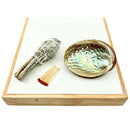 Hausreinigung: Räucher-Starter-Set - Weißer Salbei mit Räuchermuschel