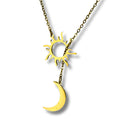 Halskette mit Sonne und Mond