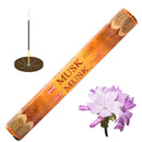 HEM Musk, Moschus Räucherstäbchen, 20 Sticks, 23cm, Brenndauer 40min