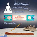 Satya Nag Champa Money Matrix Räucherstäbchen, 12 Sticks, 20cm, Brenndauer 45min