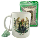 Set: Memento Vitae Tee + Erzengel Raphael Tasse der spirituellen Heilung (inkl. Aventurin Teesieb)