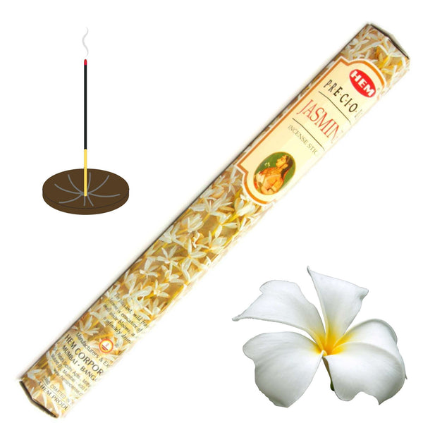 HEM Precious Jasmine, jasmine incense sticks, 20 sticks, 23cm, burning time 45min