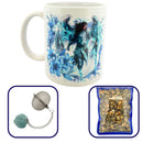 Set: Memento Protego Tee + Erzengel Michael Tasse für Schutz und Stärke (inkl. Aquamarin Teesieb )
