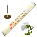 HEM White Musk, Weißer Moschus Räucherstäbchen, 20 Sticks, 23cm, Brenndauer 40min