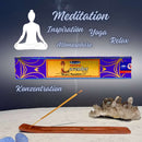 Satya Natural Lavender, Lavendel Räucherstäbchen, 12 Sticks, 20cm, Brenndauer 45min