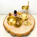 Designer Weihrauch-Brenner aus Messing höhenverstellbar