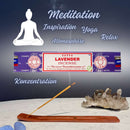 Satya Lavender, Lavendel Räucherstäbchen, 12 Sticks, 20cm, Brenndauer 45min