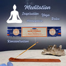 Satya Nag Champa Reiki Power Räucherstäbchen, 12 Sticks, 20cm, Brenndauer 45min