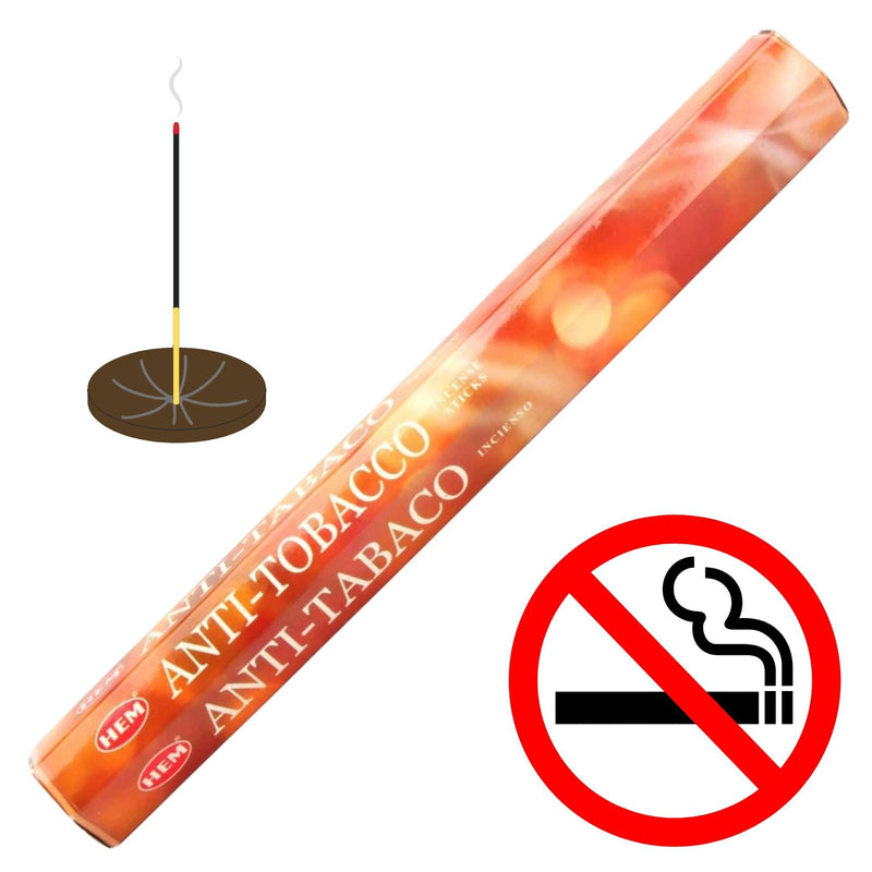 HEM Anti-Tobacco, Gegen Tabakrauch Räucherstäbchen, 20 Sticks, 23cm, Brenndauer 40min
