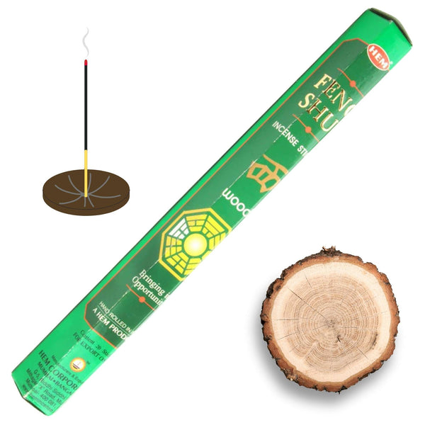 HEM Feng Shui Wood, Holz Räucherstäbchen, 20 Sticks, 23cm, Brenndauer 45min