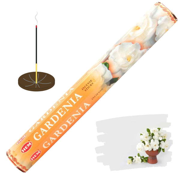 HEM Gardenia Räucherstäbchen, 20 Sticks, 23cm, Brenndauer 40min