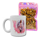 Set: Memento Divina Tee + Erzengel Chamuel Tasse aktiviere Liebe, Frieden und Glück so