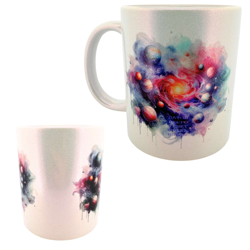 Keramik Tasse - Space Power magisches Quadrat