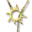 Halskette mit Sonne und Mond