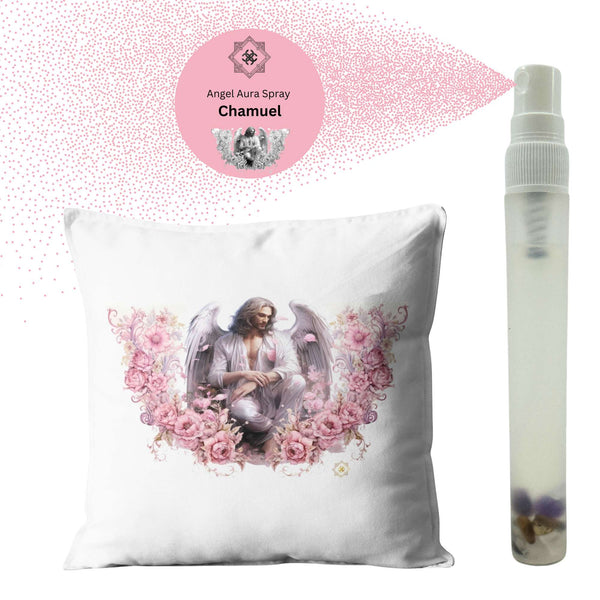 Spar-Set: Memento Divina Kissen + Angel Aura Air Spray Chamuel