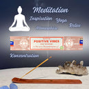 Satya Positive Vibes, Positive Stimmung Räucherstäbchen, 12 Sticks, 20cm, Brenndauer 45min