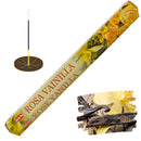 HEM Rose Vanilla Räucherstäbchen, 20 Sticks, 23cm, Brenndauer 40min