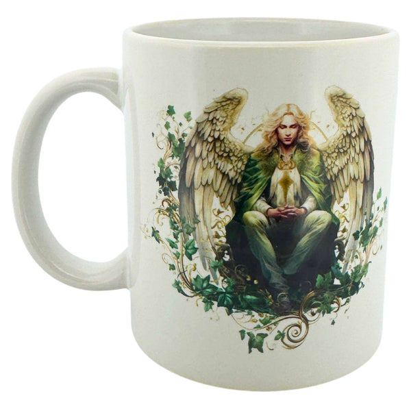 Keramik Tasse: Erzengel Raphael, spirituelle Heilung & Vitalität