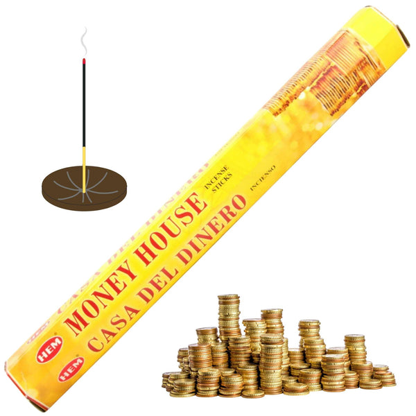 HEM Money House, Geldhaus Räucherstäbchen, 20 Sticks, 23cm, Brenndauer 40min