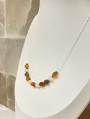 Mondstein Collier, facettiert (40cm)