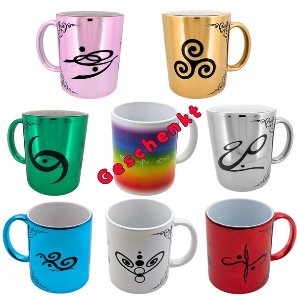 7er Set: Keramik Energietassen