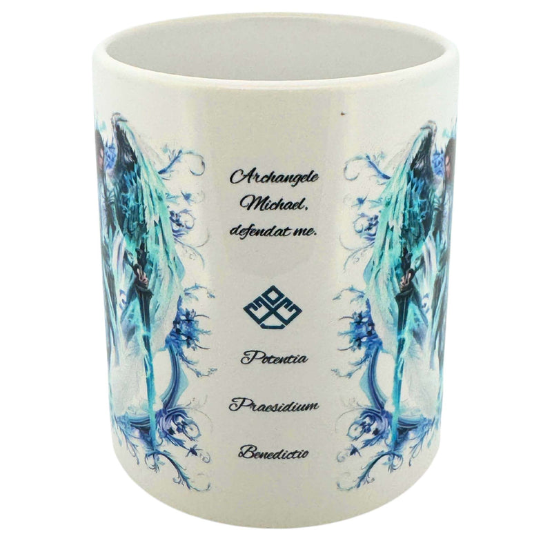 Keramik Tasse: Erzengel Michael, Schutz, Energie & Stärke