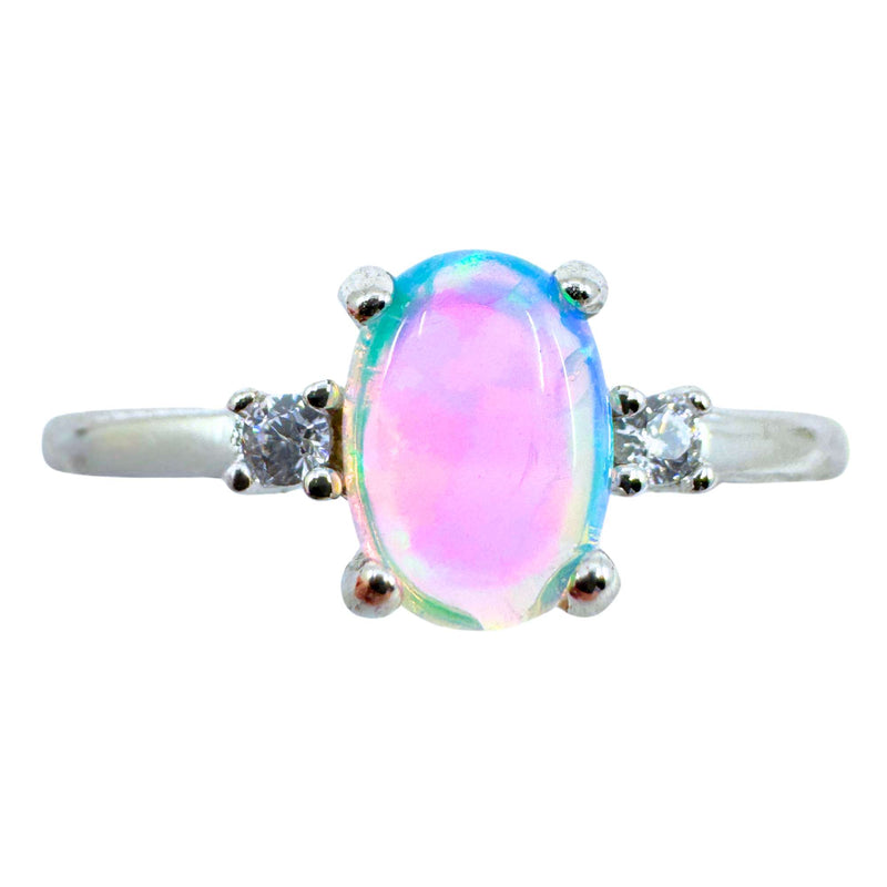 Opal Ring 925 Sterling Silber - Ring des Lichts