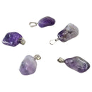 Amethyst Trommelstein Anhänger (1cm)