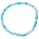 Feines Aquamarin Perlen Armband (5 mm)