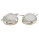 Bergkristall Ohranhänger Facettenschliff 925 Silber