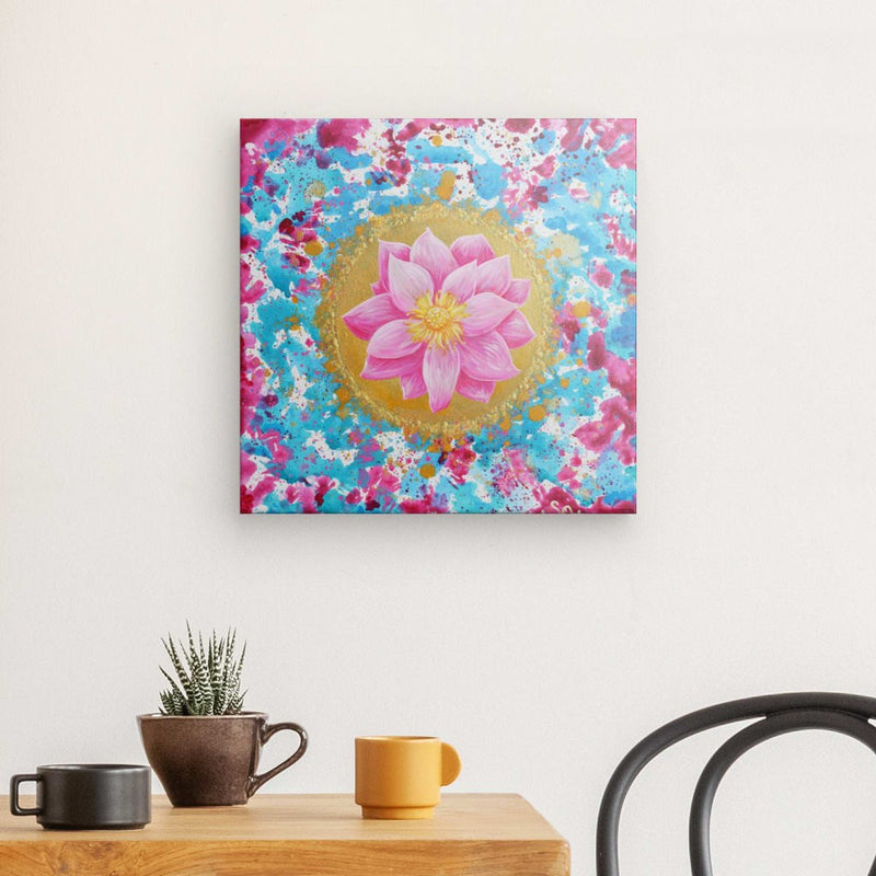 Blumenbild: Sanfter Seelen-Lotus - Kunstdruck