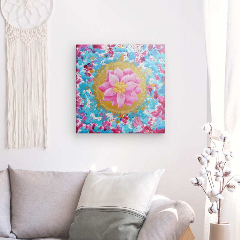 Blumenbild: Sanfter Seelen-Lotus - Kunstdruck